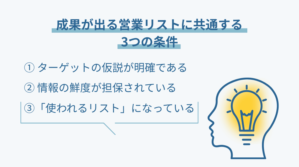 成果が出る営業リスト