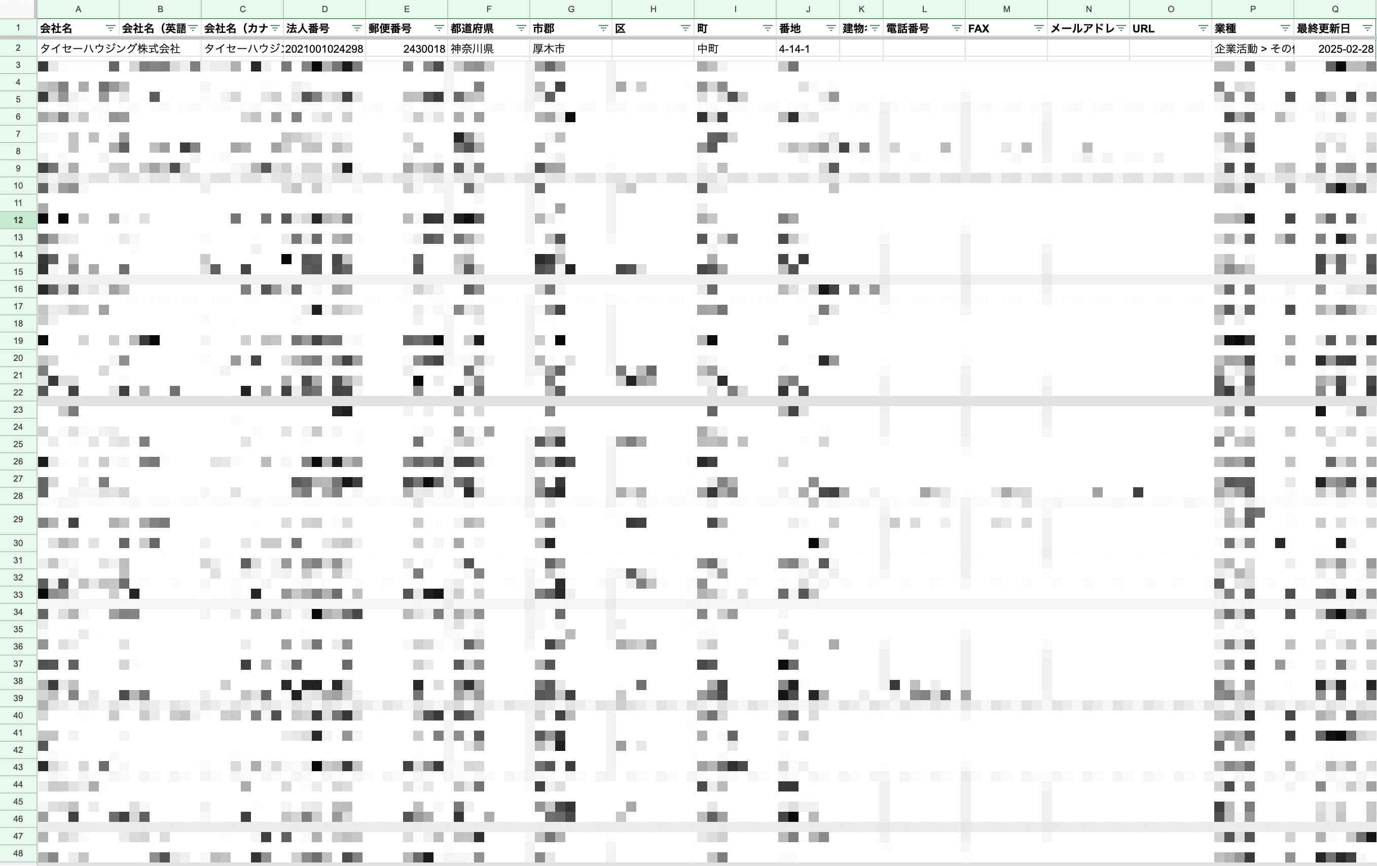 Googleスプレッドシートでのデータ活用