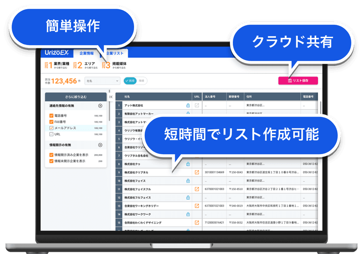 UrizoEXの管理画面